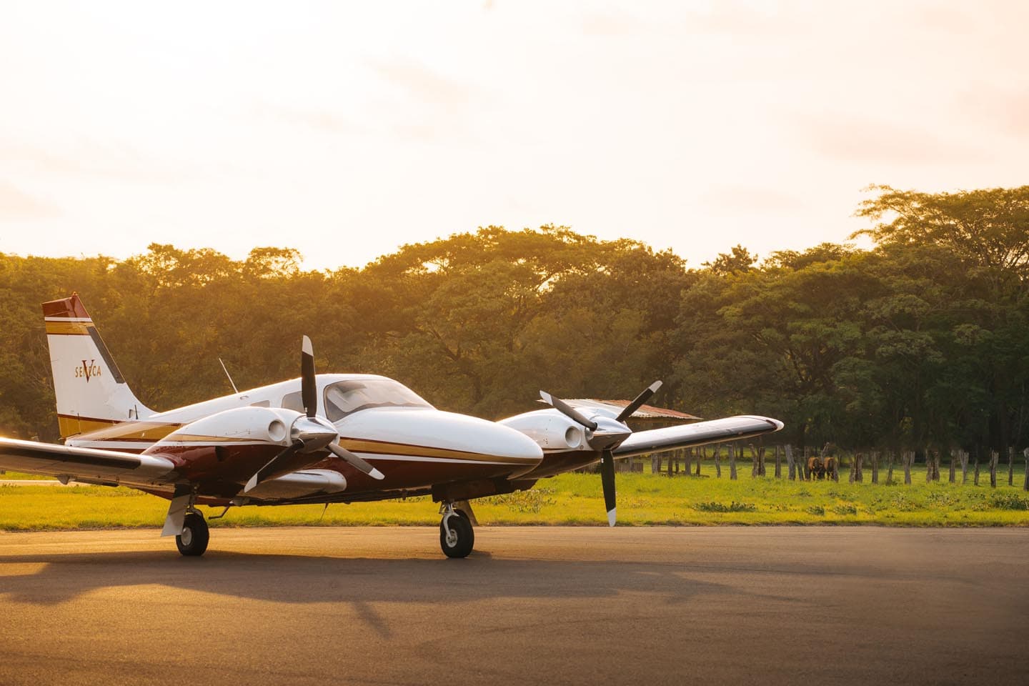 Luxury private flights over Costa Rican landscapes